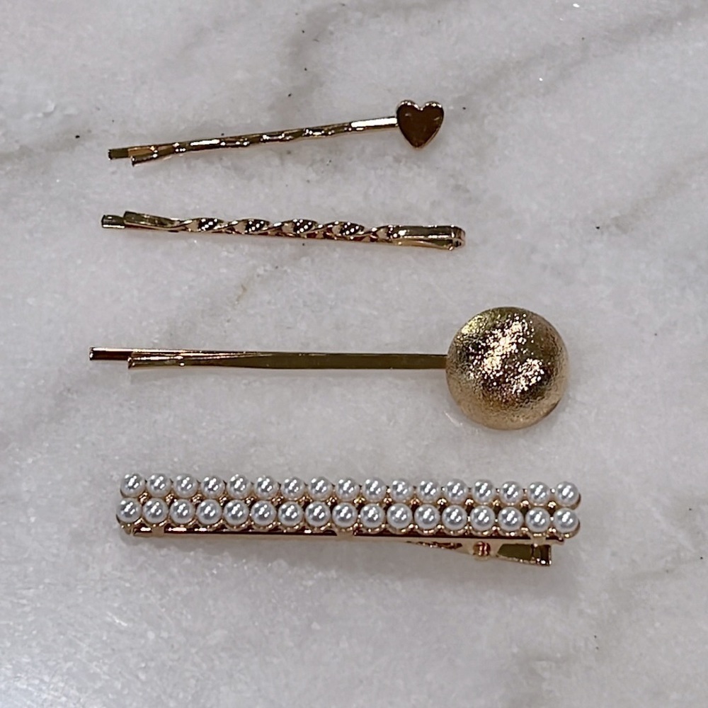 4 Piece Metal Hair Accessories - Picture 1 of 5